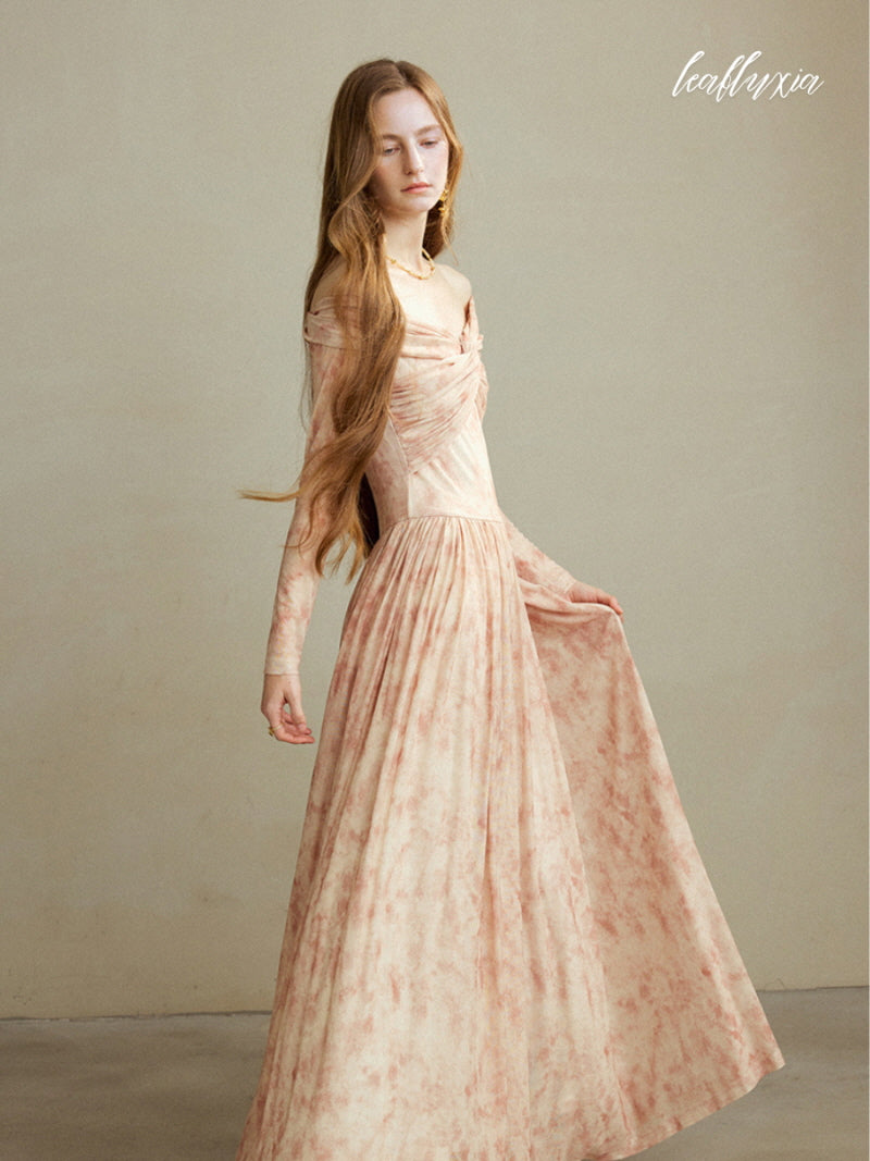Ethereal Rose Dusk Dress