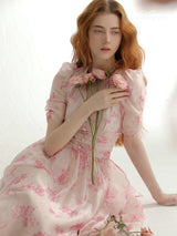 Rose Petal Wrap Dress