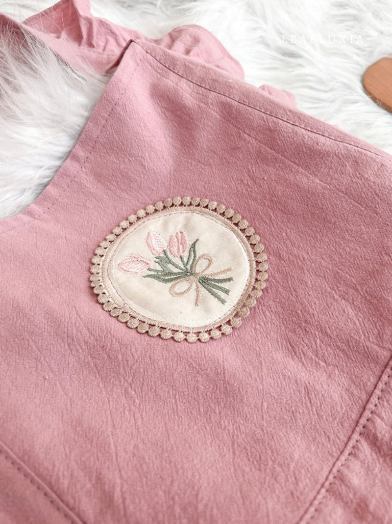Romantic Floral Lace Apron
