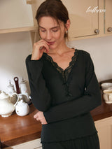Midnight Lace Lounge Set