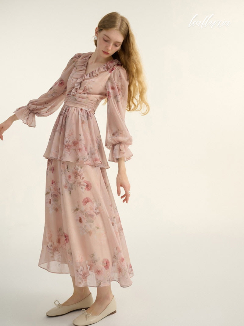 Rosy Whispers Dress