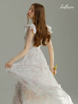 Dreamy Petal Ruffle Dress