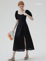 Black Swan Slit Dress