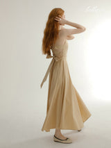 Golden Sand A-Line Dress