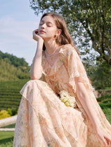 Peach Blossom Reverie Dress