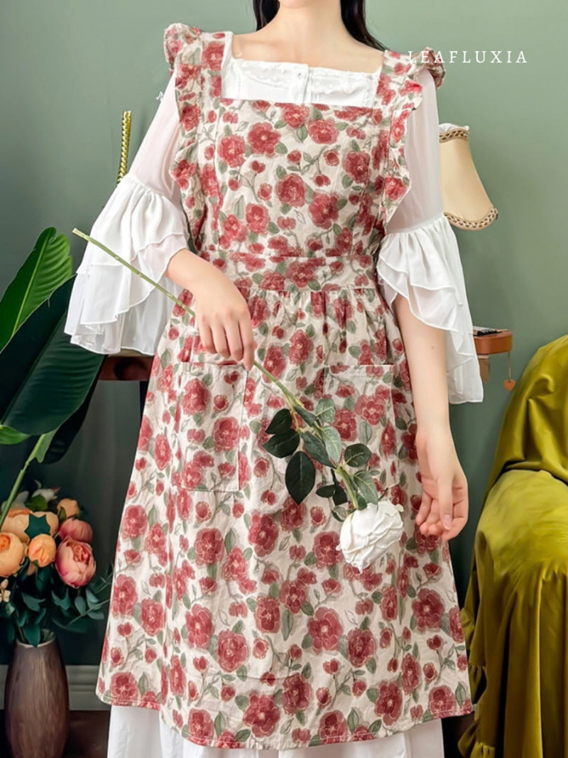 Classic Floral Cottage Apron