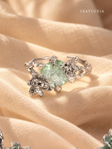 Moss Bud Branch Adjustable Ring | 925 Sterling Silver