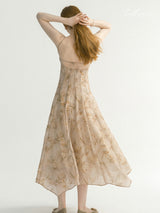 Soft Caramel Elegance Dress