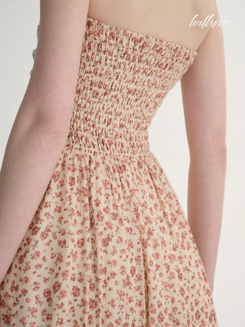Wild Rose Smocked Maxi Dress