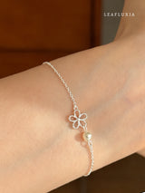 Lace Blossom Adjustable Bracelet | 999 Fine Silver