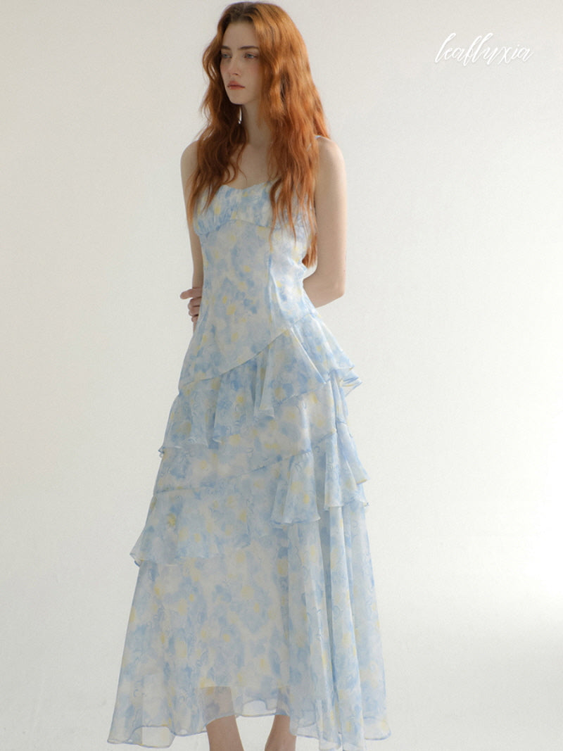 Ocean Bloom Maxi Dress