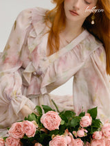 Winter Bloom Veil Dress