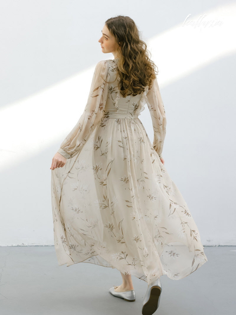 Golden Dusk Grace Dress