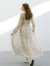 Golden Dusk Grace Dress