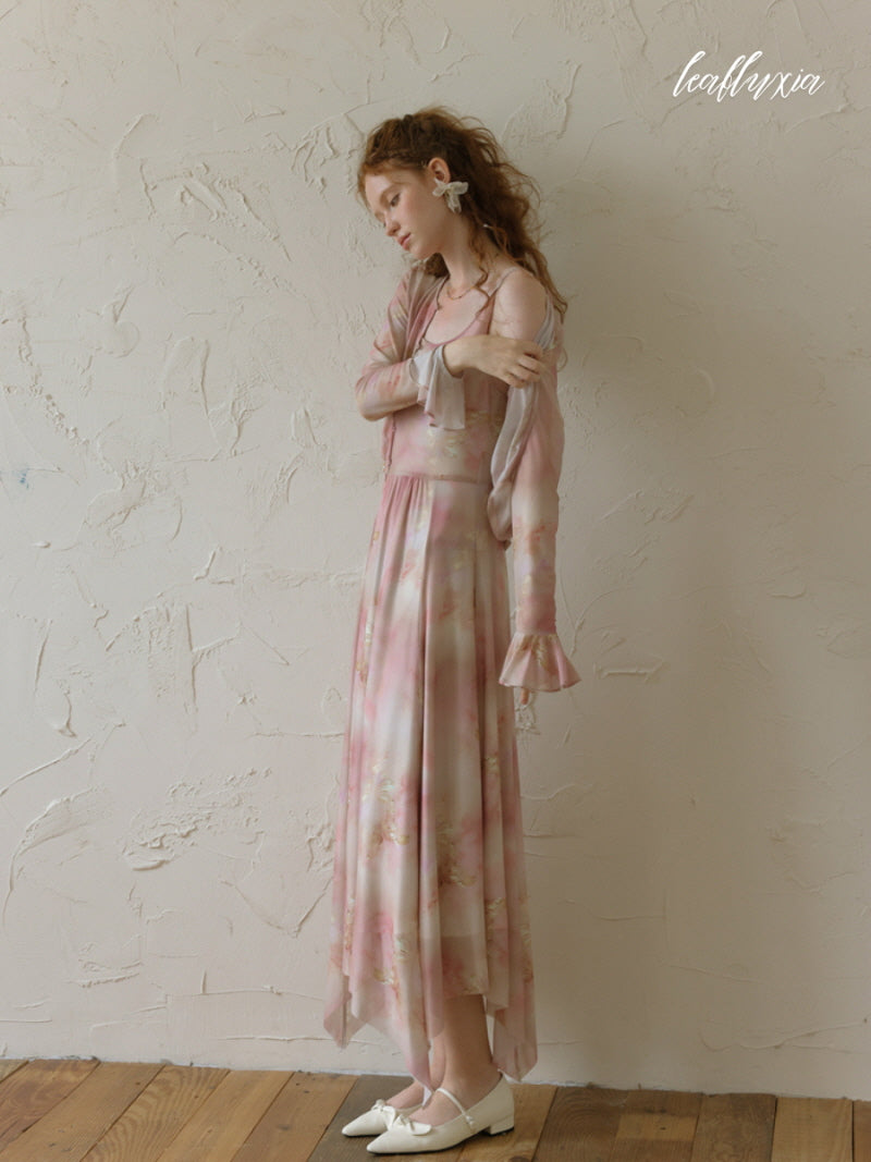 Pastel Elegance Floral Dress