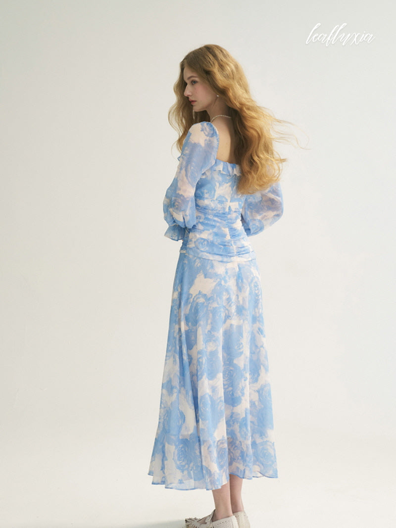 Blue Garden Serenade Dress