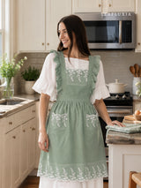Elegant Lace Cotton Apron