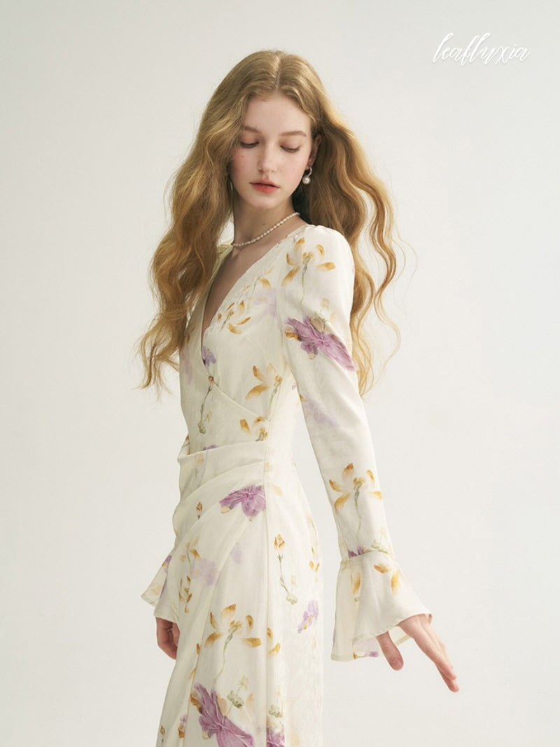 Floral Elegance Wrap Dress