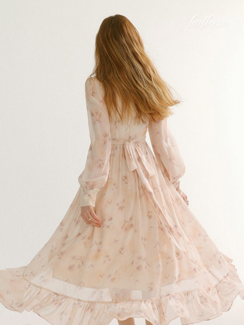 Rosewater Ruffle Dress