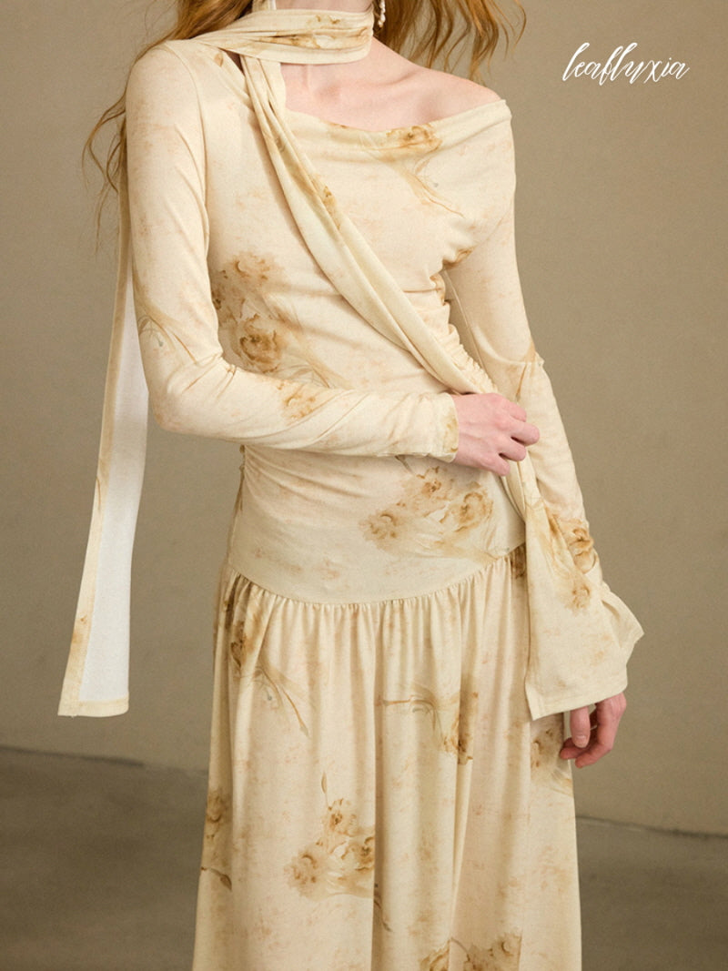 Ivory Dusk Bloom Dress