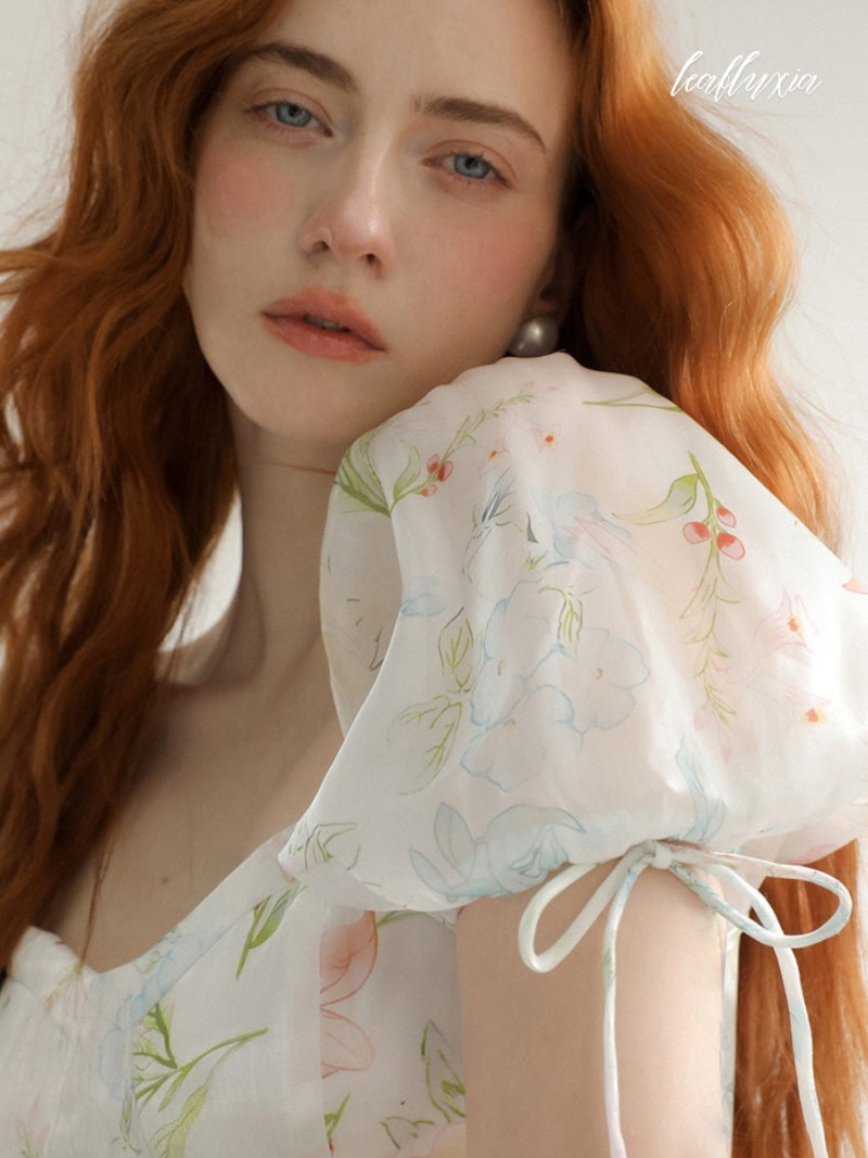 Ivory Petal Garden Dress