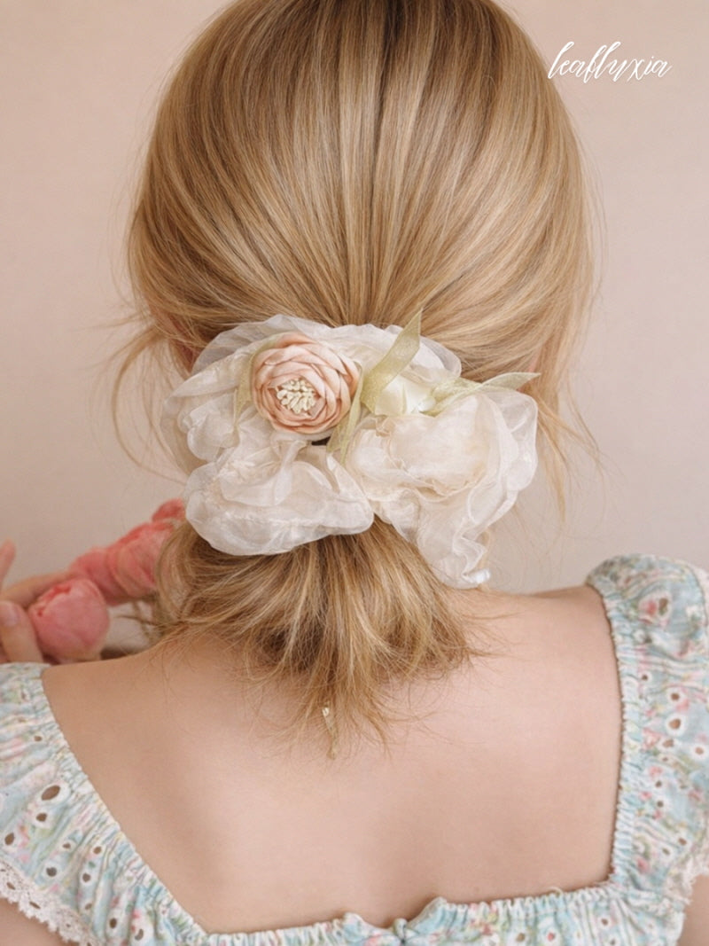 Roselight Bloom Scrunchie