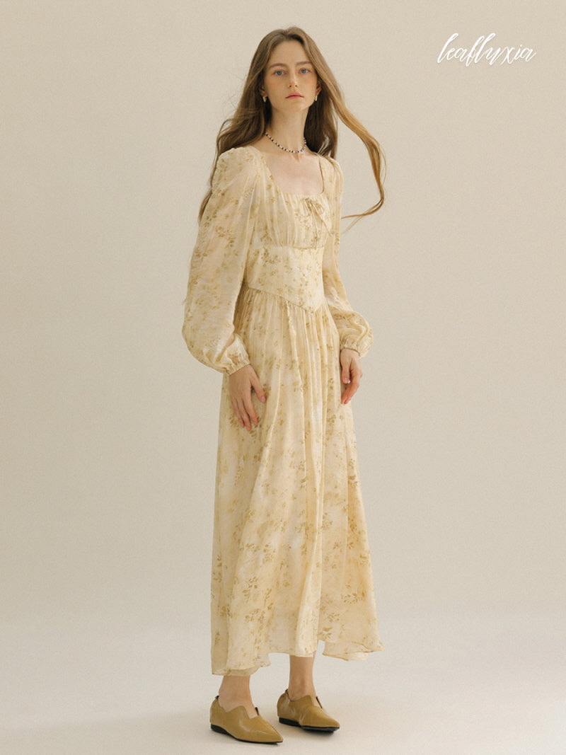 Sunlit Blossom Gown Dress