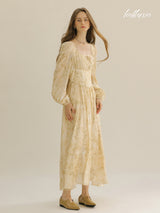 Sunlit Blossom Gown Dress