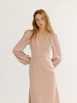 Blush Peach Elegance Dress