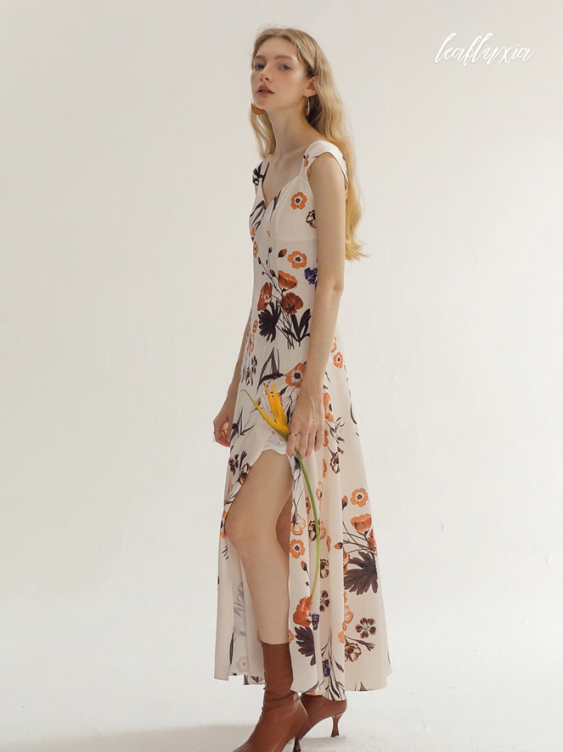 Ethnic Floral Long Dress