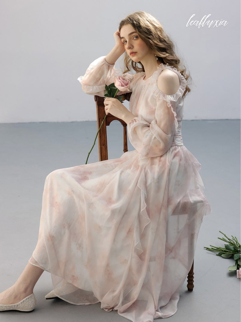Rosy Haze Elegance Dress