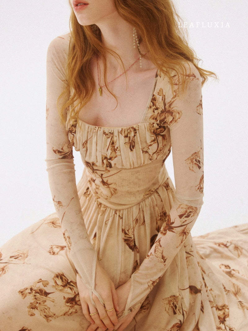 Sepia Wildflower Dress