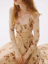 Sepia Wildflower Dress