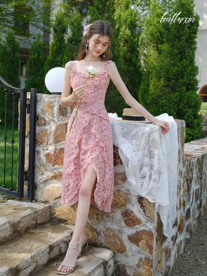 Rosé Ruffle Garden Dress