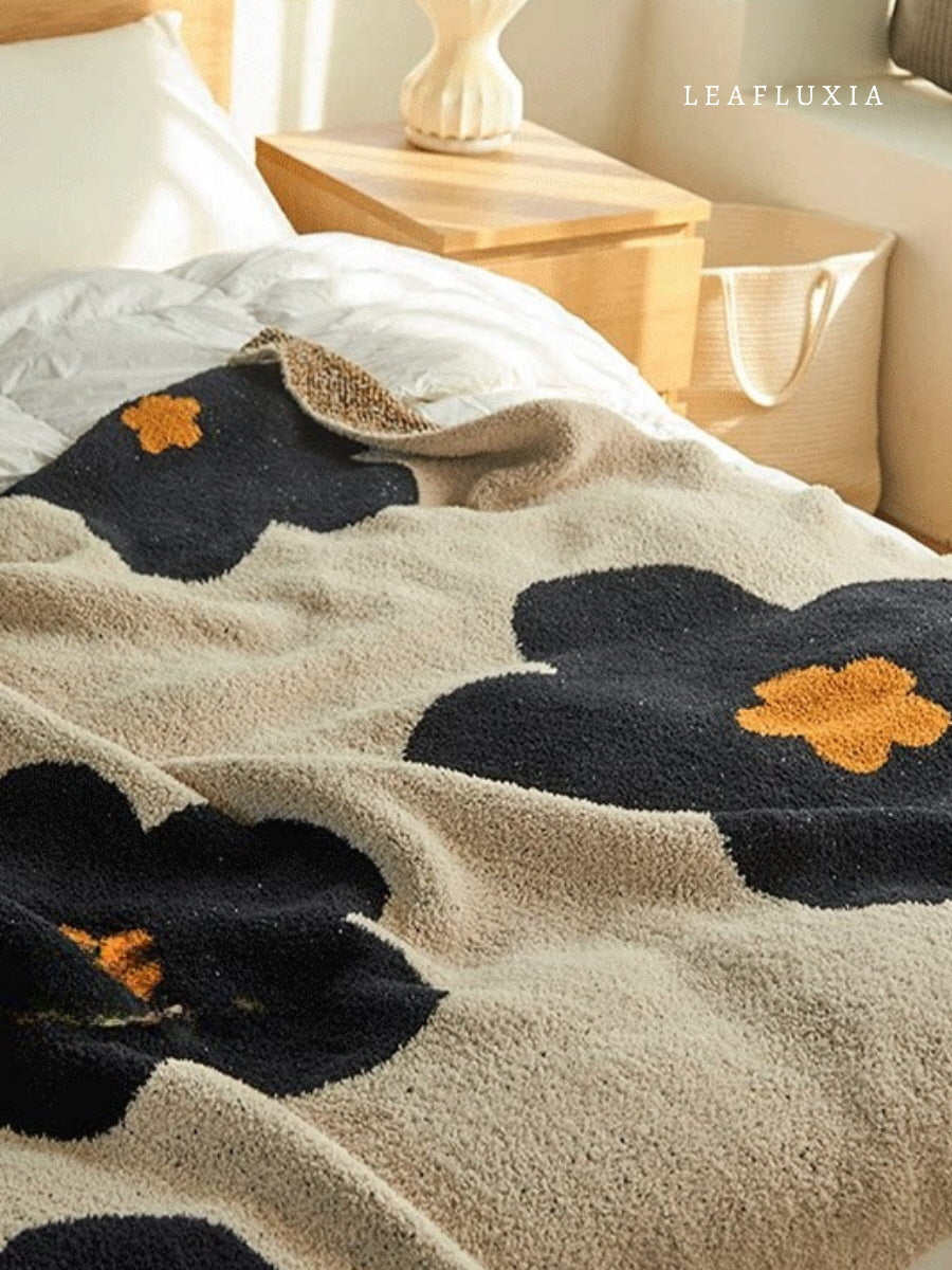 Meadow Bloom Knit Blanket