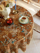 Amber Meadow Round Tablecloth