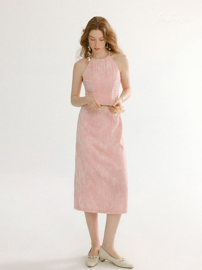 Rosy Whisper Floral Dress