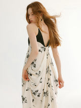 Monochrome Bloom Dress