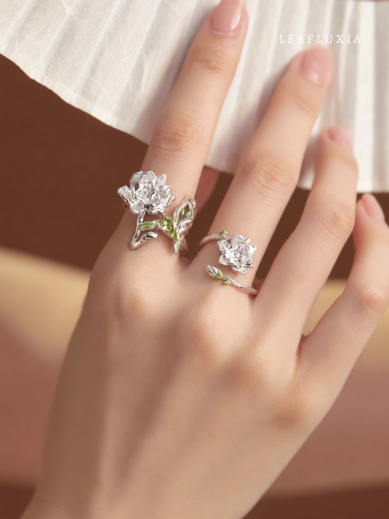 Jasmine Vine Adjustable Ring | 925 Sterling Silver