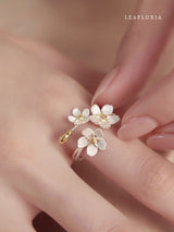 Pear Blossom Adjustable Ring | 925 Sterling Silver