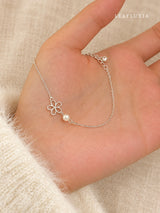 Lace Blossom Adjustable Bracelet | 999 Fine Silver