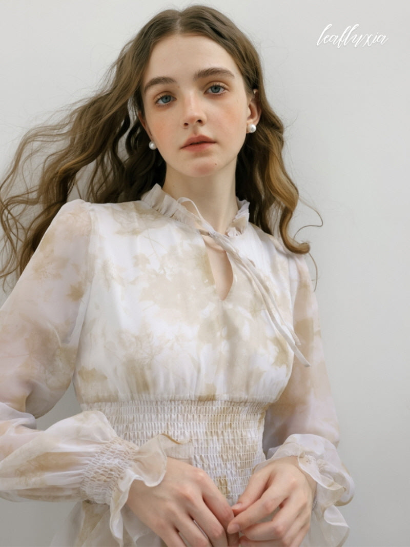 Champagne Bloom Elegance Dress