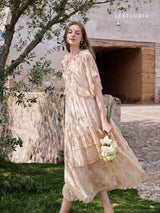 Peach Blossom Reverie Dress