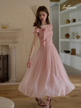 Blush Petal Tulle Dress