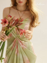 Garden Muse Draped Dress