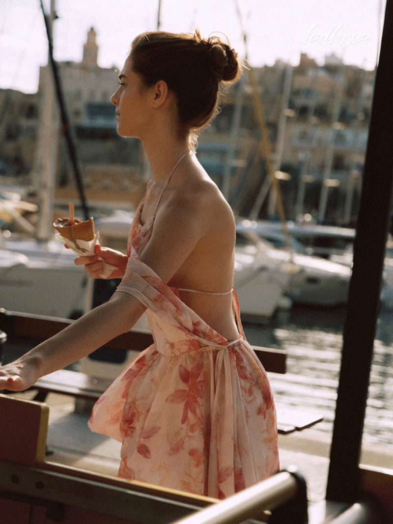 Rosé Marina Whisper Dress