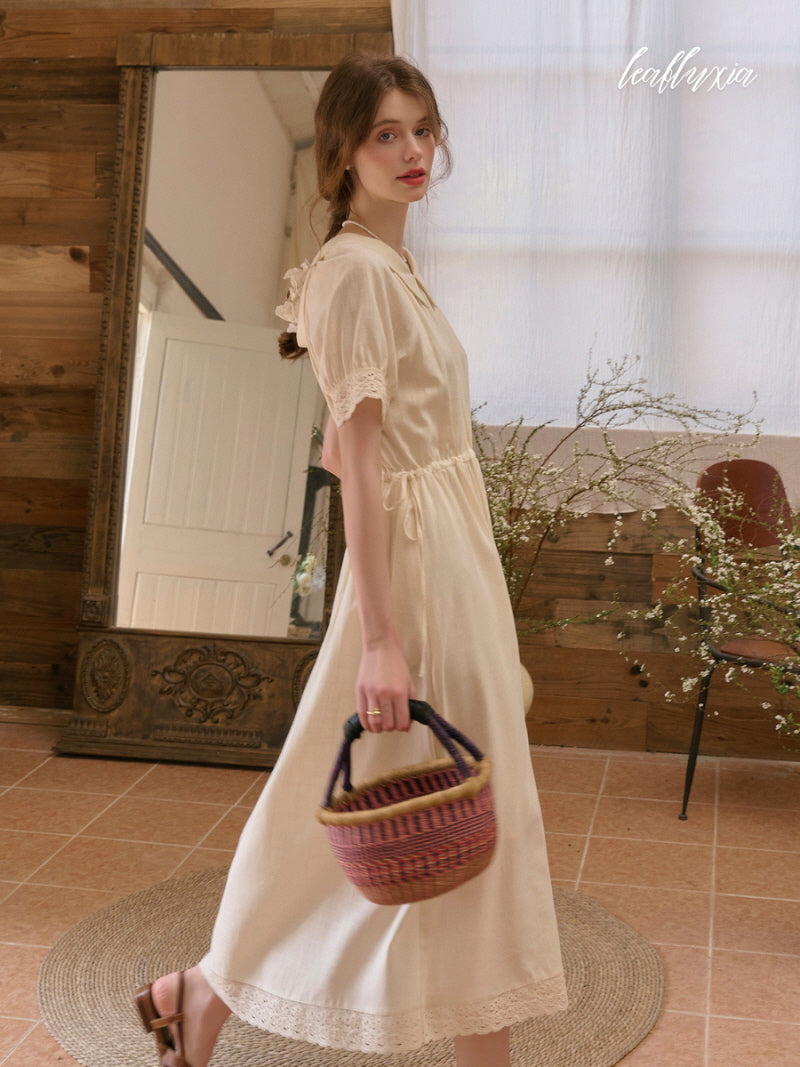 Vanilla Cream Lace Dress