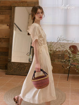 Vanilla Cream Lace Dress