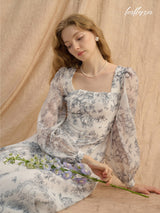 Frosted Petal Grace Dress