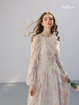 Rosy Haze Elegance Dress